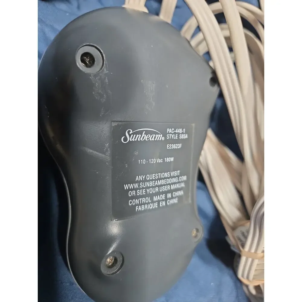 Sunbeam PAC-448-1 Style S85A Electric Blanket Control Controller Gray Tested